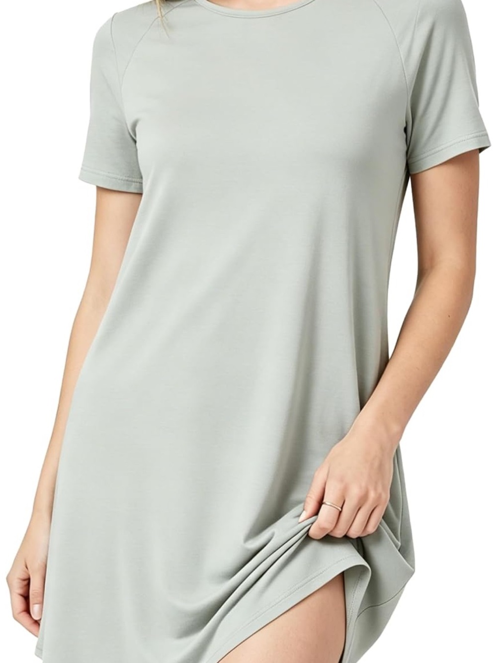 Women's Short Sleeve Scoop Neck Tee Dress/PJ’s - Size medium.